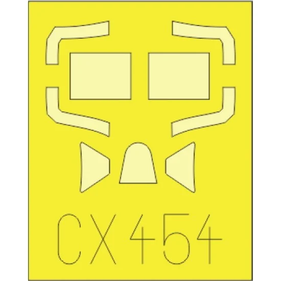 Eduard CX454 1/72 Supermarine Spitfire Mk.IX Paint Mask for Eduard kit - Model Planes