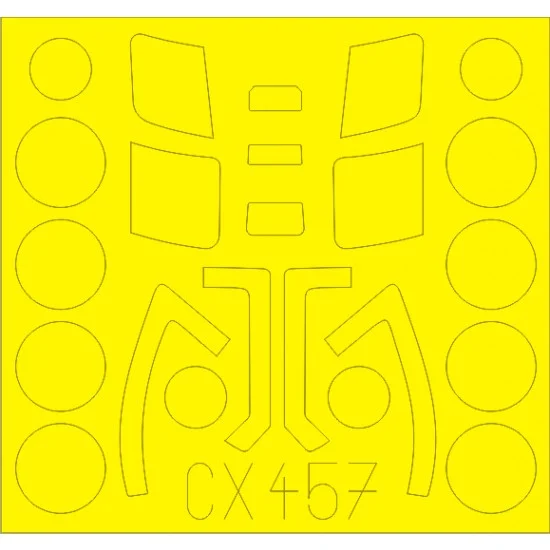 Eduard CX457 1/72 Sukhoi Su-24M Paint Mask for Trumpeter kit