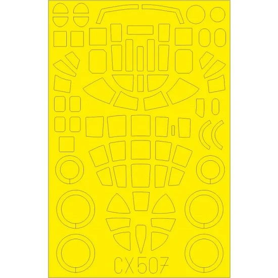 Eduard CX507 1/72 B-25C/D Paint Masks for Airfix kits