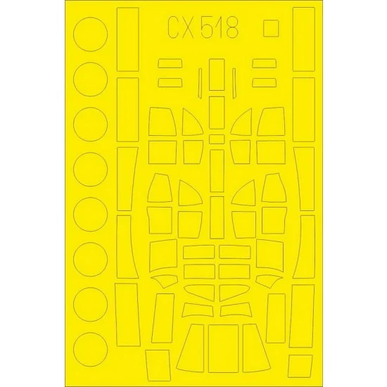 Eduard CX518 1/72 Vickers Wellington Mk.Ia/C Paint Masks for Airfix kits - Model Planes