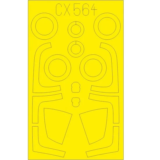 Eduard CX564 1/72 Mitsubishi F-15J Paint Masking for Great Wall Hobby kits
