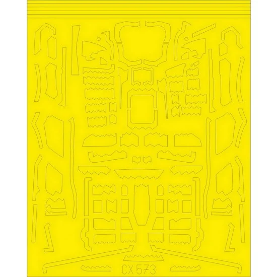 Eduard CX573 1/72 Lockheed Martin F-35B Surface Panels Paint Masking Sheet for Academy kits