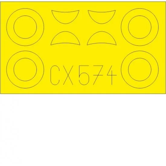 Eduard CX574 1/72 Lockheed U-2/Po-2VS Paint Masking Sheet for ICM kits