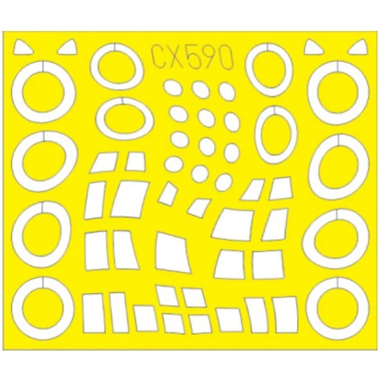 Eduard CX590 1/72 Lockheed C-130H Hercules Paint Masking Sheet for Zvezda kits