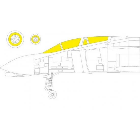 Eduard CX614 1/72 McDonnell Douglas F-4C Phantom II Paint Masking for Fine Molds kits