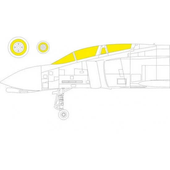 Eduard CX615 1/72 McDonnell Douglas F-4J Phantom II Paint Masking for Fine Molds kits