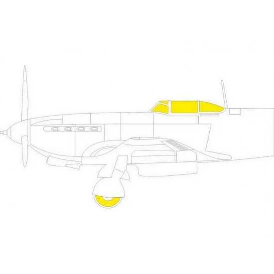 Eduard CX634 1/72 Yakovlev Yak-9D Masking for Zvezda kits