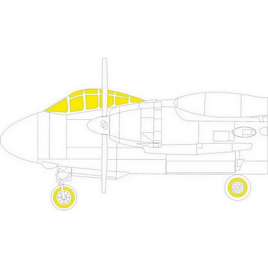 Eduard CX637 1/72 Aj-1 Savage Masking for RODEN kits