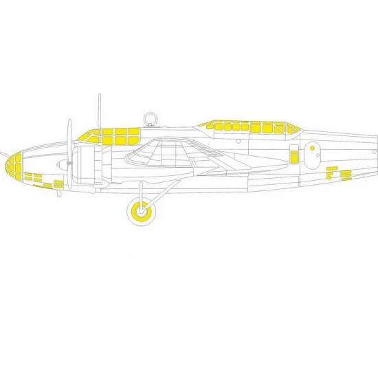 Eduard CX638 1/72 Mitsubishi Ki-21-Ib Sally Masking for ICM kits