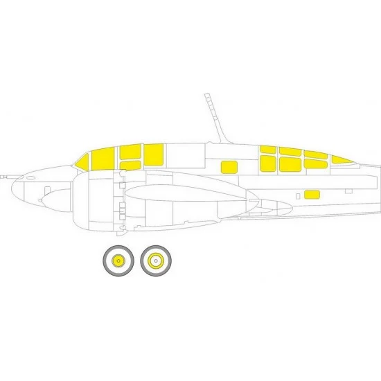 Eduard CX639 1/72 Mitsubishi Ki-46-III Interceptor Masking for Hasegawa kits