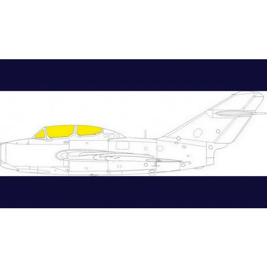 Eduard CX645 1/72 Mikoyan-Gurevich UTI MiG-15 Paint Masking for Eduard kits