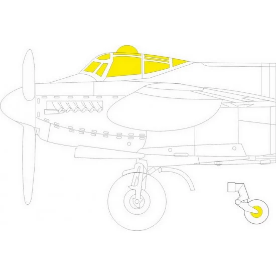 Eduard CX649 1/72 de Havilland Mosquito PR.XVI Paint Masks for Airfix kits - Model Planes