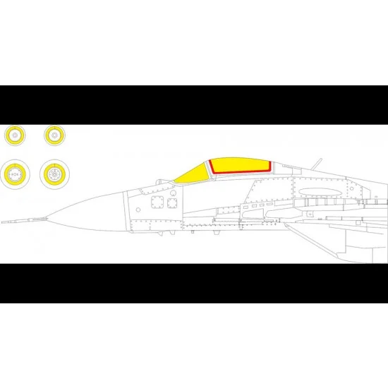 Eduard CX657 1/72 Mikoyan MiG-29 9-19 Smt Paint Masks for Great Wall Hobby kits