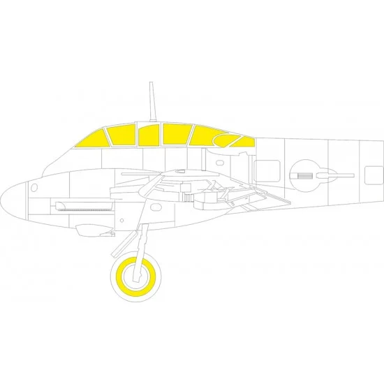 Eduard CX658 1/72 Messerschmitt Me 410A-1 Masks for Airfix kits