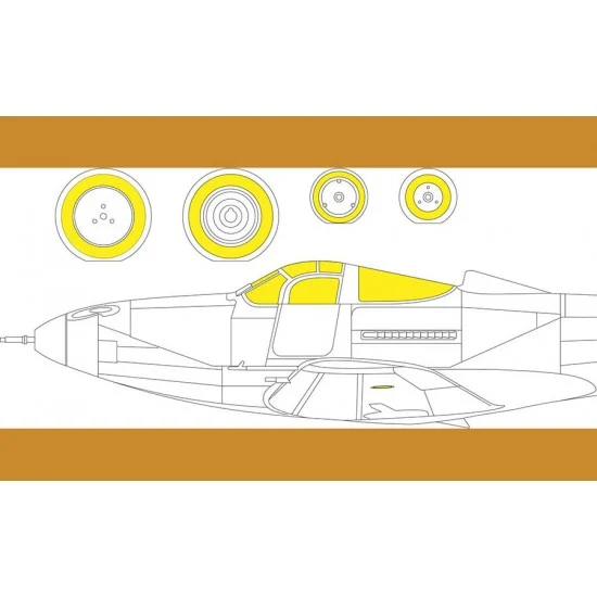 Eduard CX660 1/72 Bell P-39 / P-400 Airacobra Masks for Arma Hobby kits