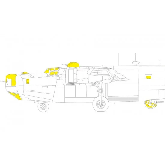 Eduard CX667 1/72 Consolidated B-24H Liberator Masks for Airfix kits