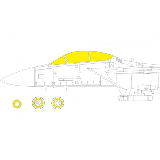 Eduard CX675 1/72 McDonnell Douglas F-15D Eagle Masks for Fine Molds kits