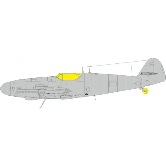 Eduard CX679 1/72 Messerschmitt Bf 109G-14/AS Masks for Eduard kits