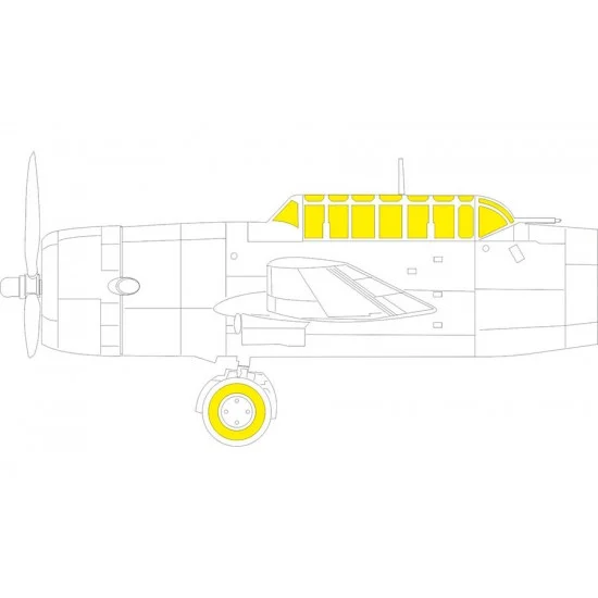 Eduard CX686 1/72 Vengeance Mk.II Paint Masks for Dora Wings kits - Model Planes