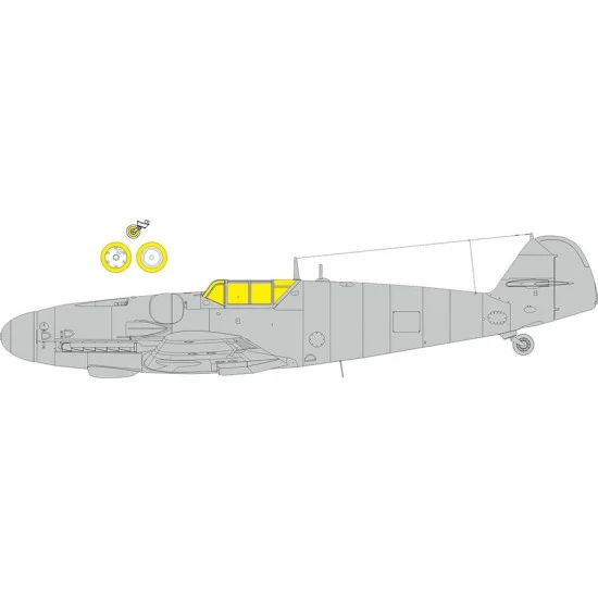 Eduard CX687 1/72 Bf 109G-6 Classic Canopy Paint Masks for Eduard kits
