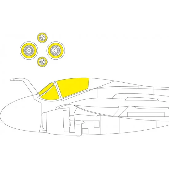 Eduard CX689 1/72 Grumman A-6E Intruder TRAM Masking for Trumpeter kits