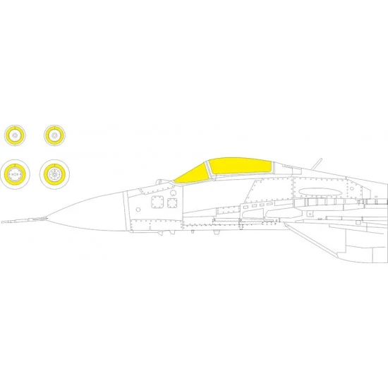 Eduard CX690 1/72 Mikoyan MiG-29 9-13 Masking for Great Wall Hobby kits