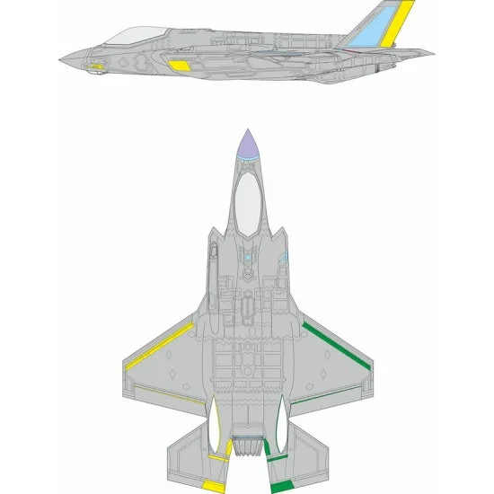 Eduard CX694 1/72 F-35A Lightning II Ram Coating Late Masking for Revell kits