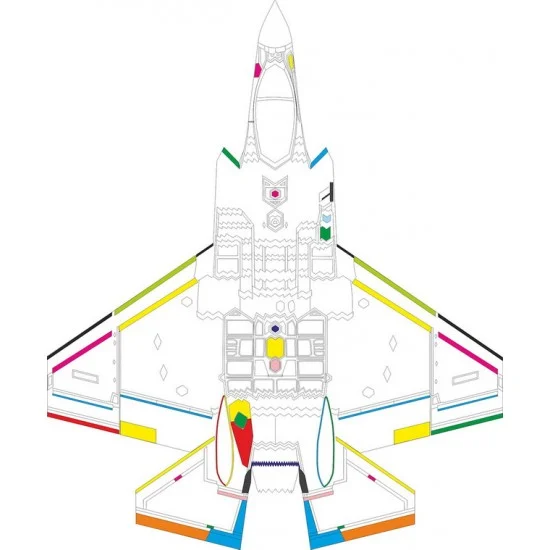 Eduard CX698 1/72 F-35C Ram Coating Paint Mask for Tamiya kits