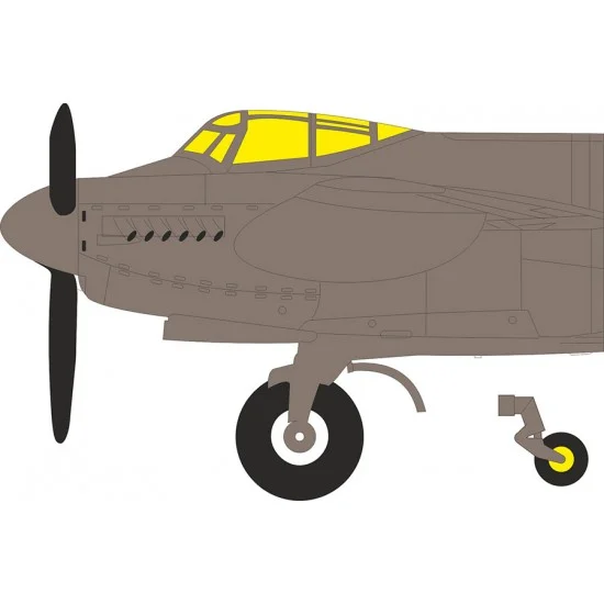 Eduard CX702 1/72 de Havilland Mosquito B.35 Paint Masks for Airfix kits - Model Planes
