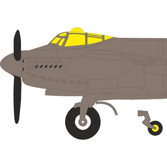 Eduard CX703 1/72 de Havilland Mosquito TT.35 Paint Masks for Airfix kits - Model Planes