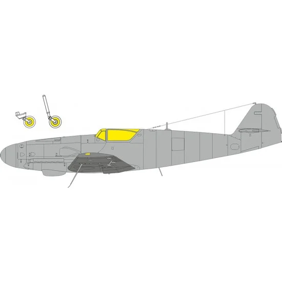 Eduard CX705 1/72 Bf 109K Mask for Eduard kits - Model Planes