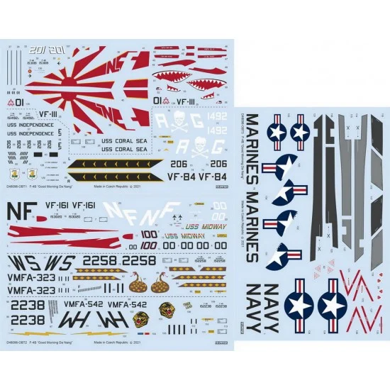 Eduard D48096 1/48 McDonnell Douglas F-4B Phantom II Good Morning Da Nang Decals for Tamiya