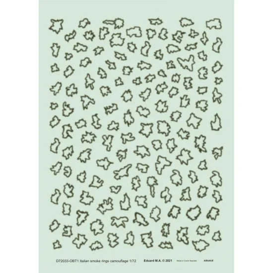 Eduard D72033 1/72 Italian Smoke Rings Camouflage Decals - Model Planes