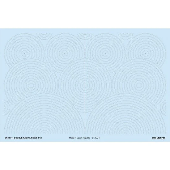 Eduard ER48011 1/48 Double Radial Rows Raised Rivets 3D Decals - Model Planes