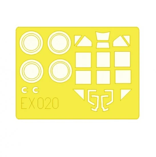 Eduard EX020 1/48 Messerschmitt Bf 109E Paint Mask for Hasegawa kit - Model Planes