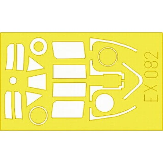 Eduard EX082 1/48 Typhoon Mk.IB Door Canopy Paint Mask for Hasegawa kit - Model Planes