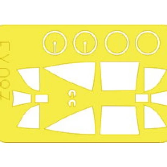 Eduard EX087 1/48 Nakajima Ki-44 Tojo Paint Mask for Hasegawa kit