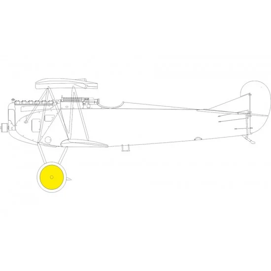 Eduard EX1008 1/48 Fokker D.VIIF Masks for Eduard kits - Model Planes