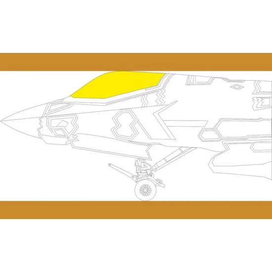 Eduard EX1012 1/48 Lockheed Martin F-35B Lightning II TFace Masks for Tamiya kits