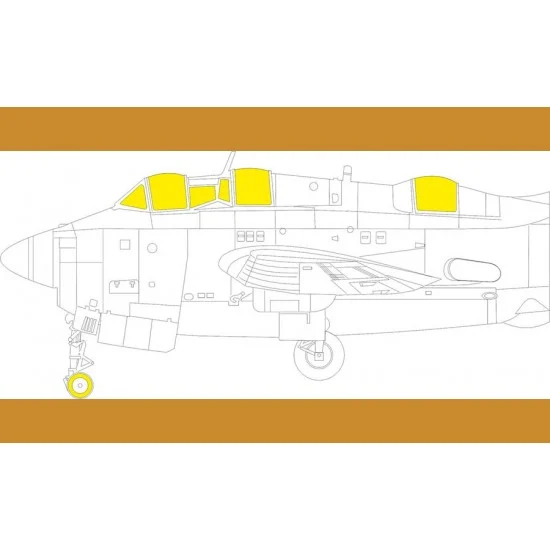 Eduard EX1016 1/48 Fairey Gannet AS.1/AS.4 Masks for Airfix kits - Model Planes