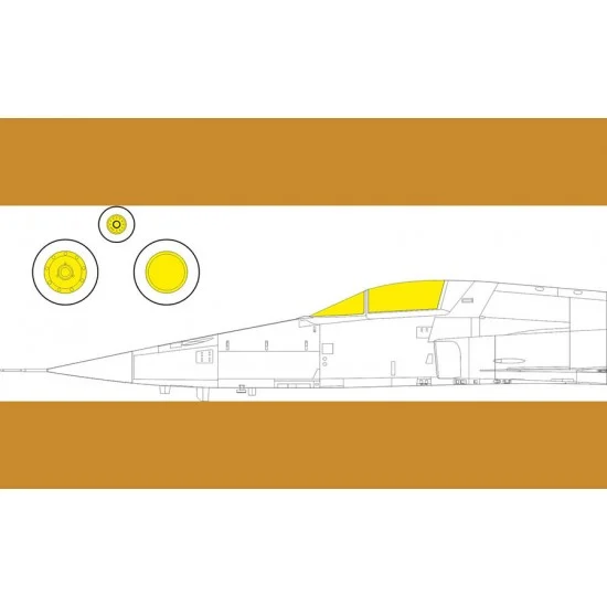 Eduard EX1019 1/48 Northrop F-5E Tiger II TFace Masks for AFV Club/Eduard kits