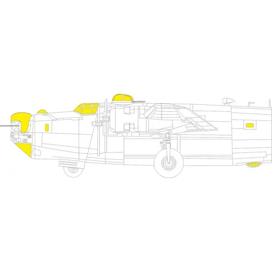 Eduard EX1041 1/48 Consolidated B-24J Liberator Masking for HobbyBoss kits