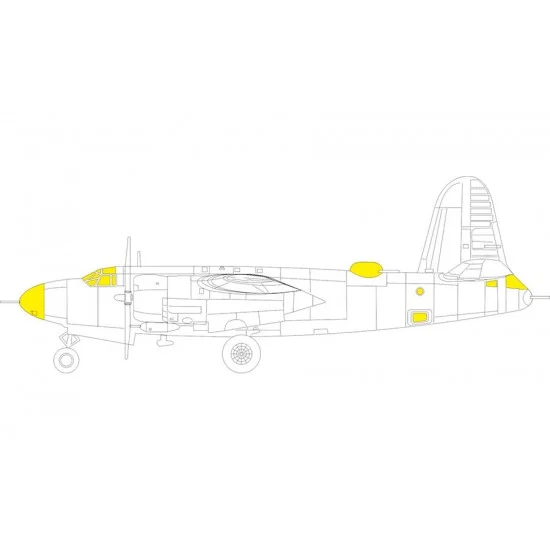 Eduard EX1044 1/48 Martin B-26B Marauder Masking for ICM kits