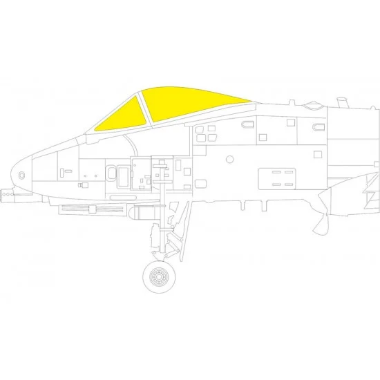 Eduard EX1050 1/48 Fairchild Republic A-10C Thunderbolt II TFace Canopies Masks for Great Wall Hobby kits