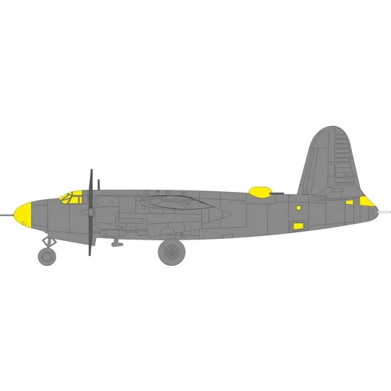 Eduard EX1116 1/48 B-26G Marauder Masking for ICM kits