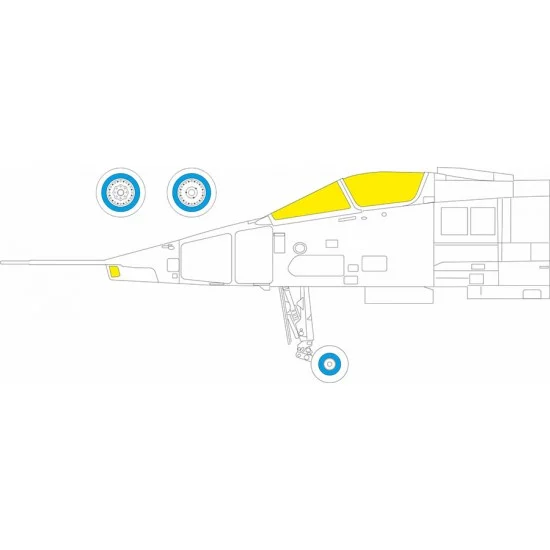 Eduard EX1128 1/48 SEPECAT Jaguar Gr.1 / Gr.1A Masking for Airfix kits - Model Planes