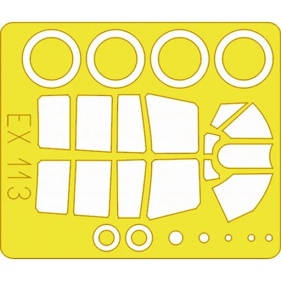 Eduard EX113 1/48 Curtiss P-40N Warhawk Paint Mask for Hasegawa kit