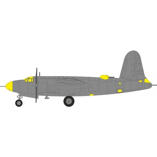 Eduard EX1136 1/48 B-26F Marauder Masking sheet for ICM kits