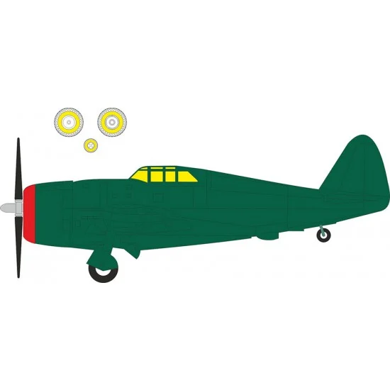 Eduard EX1144 1/48 P-47D Razorback Canopies Paint Mask for MiniArt kits