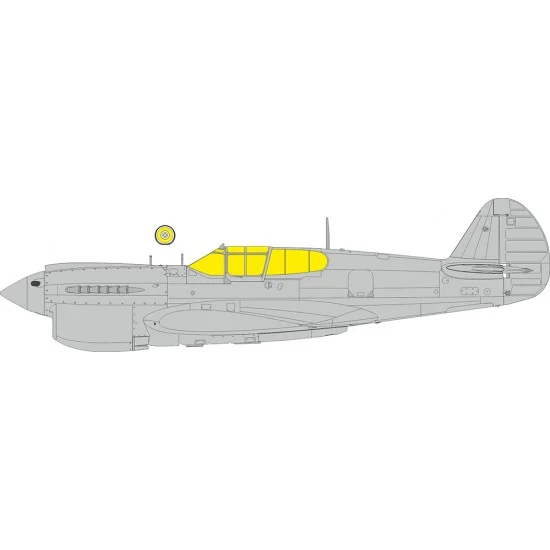 Eduard EX1150 1/48 Kittyhawk Mk.Ia Canopies Paint Masks for Eduard kits - Model Planes